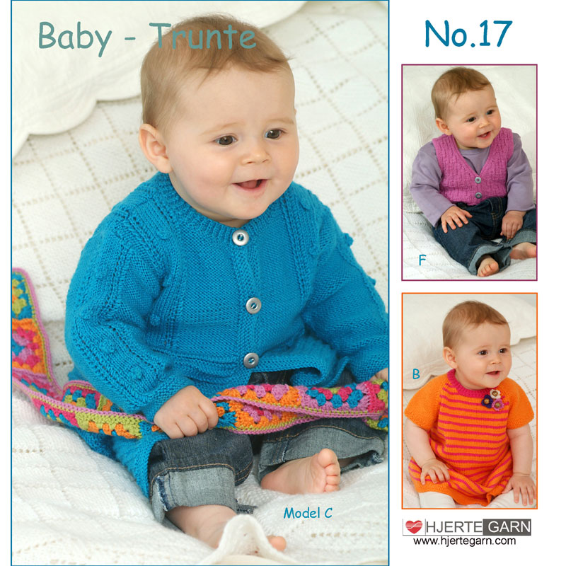 Baby strikkeopskrift Trunte nr 17 Baby strikkeopskrift Trunte nr 17