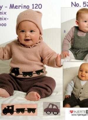 Baby strikkeopskrifter bog nr 52