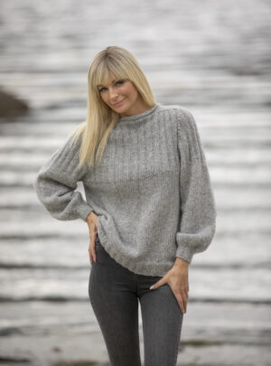"Behag" Genser - Viking Design 2022-2 Kit - XS-XXL - Viking Alpaca Bris, fra Viking