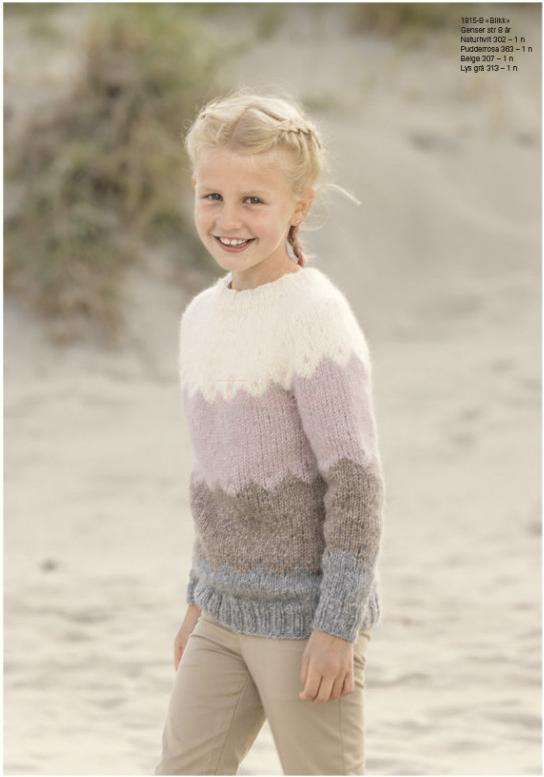 "Blikk" Genser - Viking Design 1815-8 Kit - 2-12 År - Viking Alpaca Bris, fra Viking "Blikk" Genser - Viking Design 1815-8 Kit - 2-12 År - Viking Alpaca Bris, fra Viking