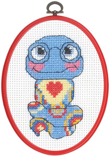 Broderi - Tælle broderi til børn - 92-5846 med Orm Broderi - Tælle broderi til børn - 92-5846 med Orm
