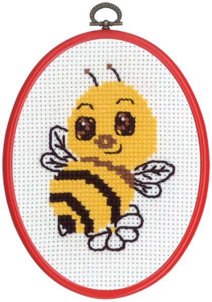 Broderi - Tælle broderi til børn - 92-8390 med Bi Broderi - Tælle broderi til børn - 92-8390 med Bi