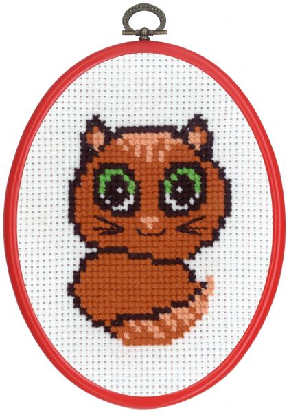 Broderi - Tælle broderi til børn - 92-8394 med Ræv Broderi - Tælle broderi til børn - 92-8394 med Ræv