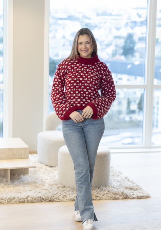 "Bryggen" Genser - Viking Design 2305-12B Kit - XS-XXL - Viking Alpaca Bris, fra Viking "Bryggen" Genser - Viking Design 2305-12B Kit - XS-XXL - Viking Alpaca Bris, fra Viking