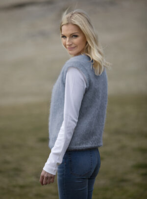 "Clara" Pullover - Viking Design 2013-6B Kit - XS-XXL - Viking Kid Silk, fra Viking