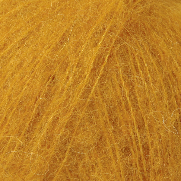 DROPS Brushed Alpaca Silk 19 Karry, Alpacagarn/Silke, fra DROPS Design DROPS Brushed Alpaca Silk 19 Karry, Alpacagarn/Silke, fra DROPS Design