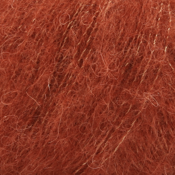 DROPS Brushed Alpaca Silk 24 Rust, Alpacagarn/Silke, fra DROPS Design DROPS Brushed Alpaca Silk 24 Rust, Alpacagarn/Silke, fra DROPS Design