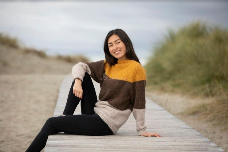 "Dans" Genser - Viking Design 1923-3C Kit - XS-XXL - Viking Alpaca Bris, fra Viking "Dans" Genser - Viking Design 1923-3C Kit - XS-XXL - Viking Alpaca Bris, fra Viking