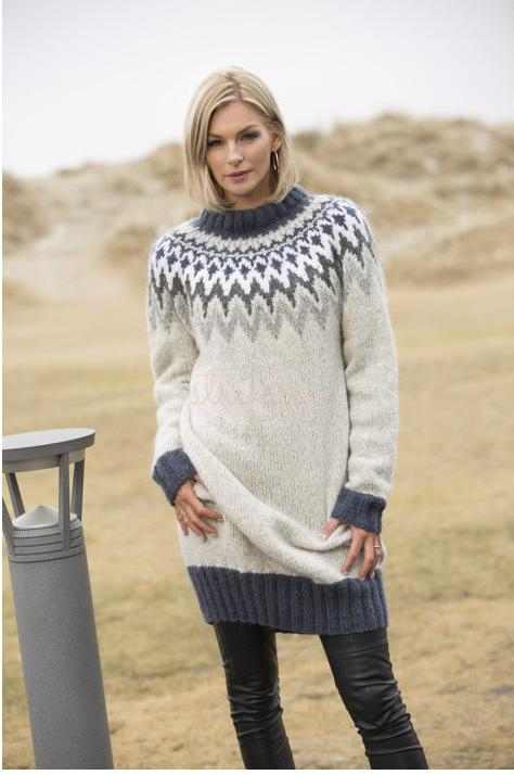 "Dimme" Genser - Viking Design 1806-4 Kit - XS-XXL - Viking Alpaca Bris, fra Viking "Dimme" Genser - Viking Design 1806-4 Kit - XS-XXL - Viking Alpaca Bris, fra Viking