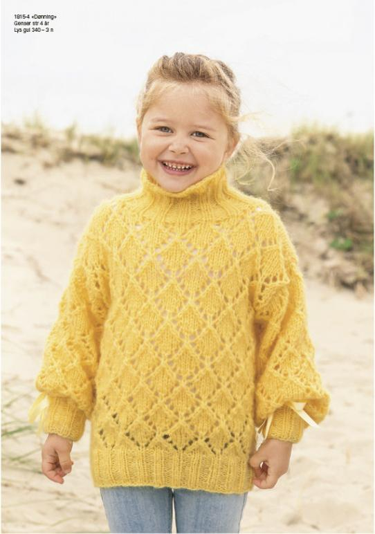 "Dønning" Genser - Viking Design 1815-4 Kit - 2-12 År - Viking Alpaca Bris, fra Viking "Dønning" Genser - Viking Design 1815-4 Kit - 2-12 År - Viking Alpaca Bris, fra Viking