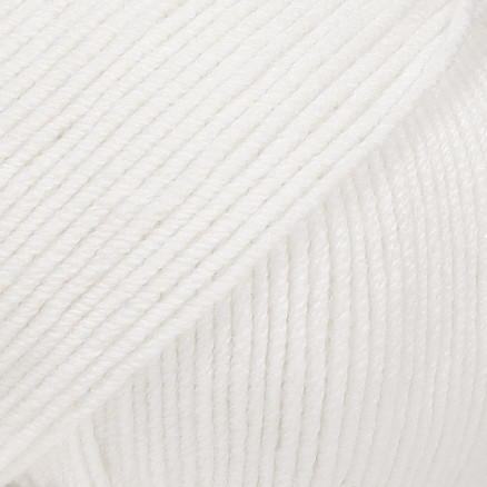 Drops Baby Merino Garn Unicolor 01 Hvid Drops Baby Merino Garn Unicolor 01 Hvid