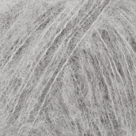 Drops Brushed Alpaca Silk Garn Unicolor 02 Lys Grå Drops Brushed Alpaca Silk Garn Unicolor 02 Lys Grå