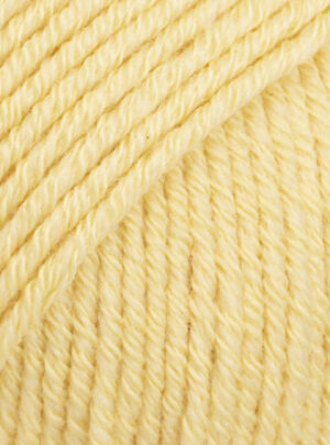 Drops Cotton Merino Garn Unicolor 17 Vanillegul