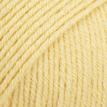 Drops Cotton Merino Garn Unicolor 17 Vanillegul Drops Cotton Merino Garn Unicolor 17 Vanillegul
