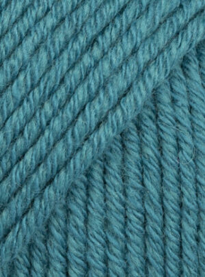 Drops Cotton Merino Garn Unicolor 26 Storm Blå