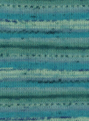 Drops Fabel Garn Print 340 Blue Lagoon