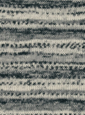 Drops Fabel Garn Print 905 Sort/Natur
