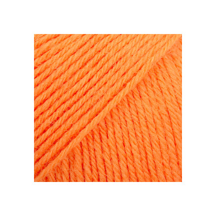 Drops Fabel Garn Unicolor 119 Elektrisk Orange Drops Fabel Garn Unicolor 119 Elektrisk Orange
