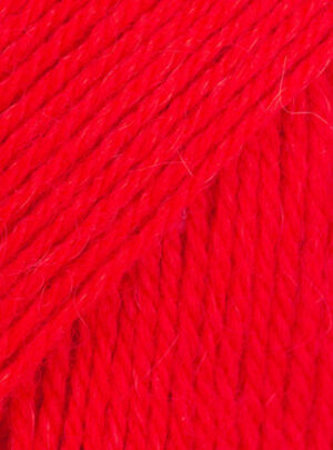 Drops Flora Garn Unicolor 33 Hot Red