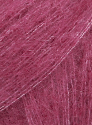 Drops Kid-Silk Garn Unicolor 17 Mørk Rosa