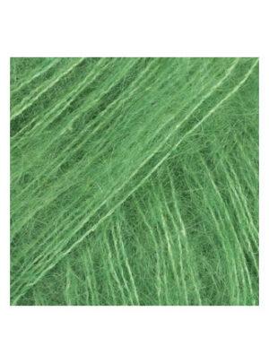 Drops Kid-Silk Garn Unicolor 48 Papegøje Grøn