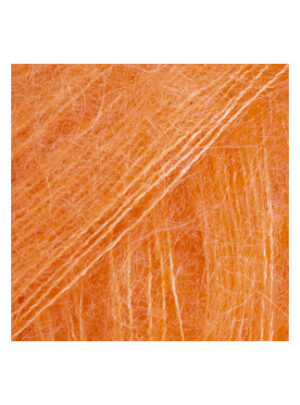 Drops Kid-Silk Garn Unicolor 49 Elektrisk Orange