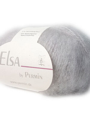 Elsa By Permin - Alpaca uld & Børstet Uldgarn - Fv 880701 Lys Grå