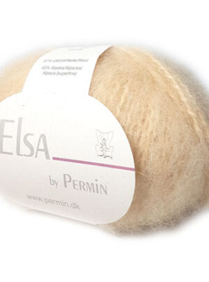Elsa By Permin - Alpaca uld & Børstet Uldgarn - Fv 880703 Sart Gul