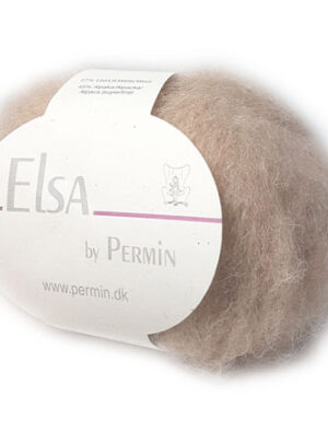 Elsa By Permin - Alpaca uld & Børstet Uldgarn - Fv 880704 Beige