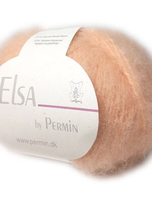 Elsa By Permin - Alpaca uld & Børstet Uldgarn - Fv 880705 Lakse farvet