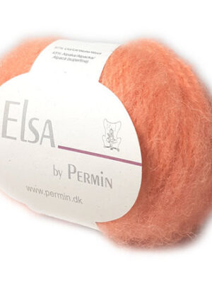 Elsa By Permin - Alpaca uld & Børstet Uldgarn - Fv 880706 Orange