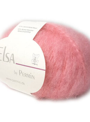 Elsa By Permin - Alpaca uld & Børstet Uldgarn - Fv 880708 Lyserød