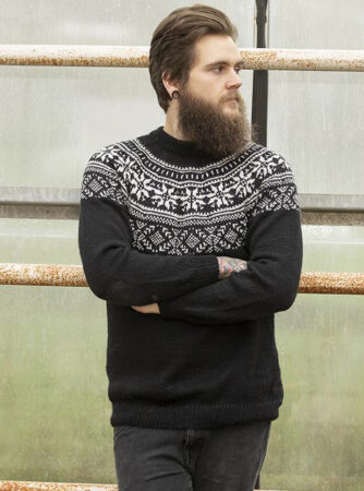 "Frost" Genser - Viking Design 1823-3M kit - XXS-XXXL - Viking Alpaca Storm, fra Viking