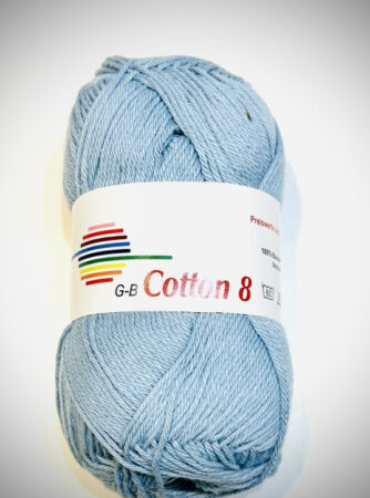 G-B Cotton 8/4 - 1420 Blå, Bomuldsgarn, fra G-B Garn