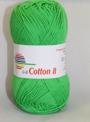 G-B Cotton 8/4 - 1449 Græsgrøn, Bomuldsgarn, fra G-B Garn