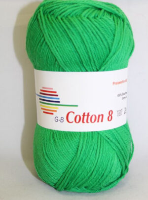 G-B Cotton 8/4 - 1451 Grøn, Bomuldsgarn, fra G-B Garn