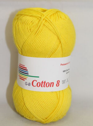 G-B Cotton 8/4 - 1470 Gul, Bomuldsgarn, fra G-B Garn