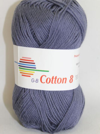 G-B Cotton 8/4 - 1870 Gråblå, Bomuldsgarn, fra G-B Garn