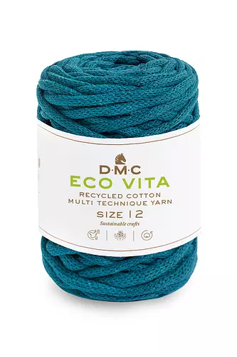 Garn DMC Eco Vita 12 250 G Fv 73 Petrolblå Garn DMC Eco Vita 12 250 G Fv 73 Petrolblå