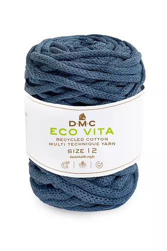 Garn DMC Eco Vita 12 250 G Fv 76 Grå Blå Garn DMC Eco Vita 12 250 G Fv 76 Grå Blå