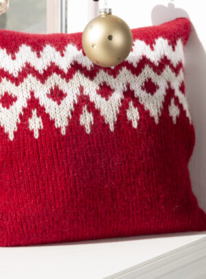 "Gi" Pude 45cm x 45cm - Viking Design 1926-10 Kit - Viking Alpaca Bris, fra Viking