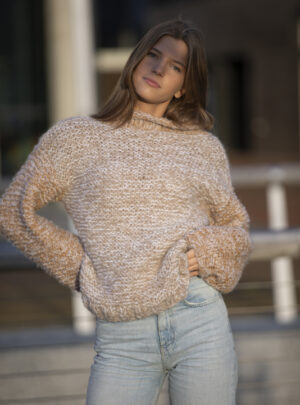"Groove" Genser - Viking Design 2029-11 Kit - XS-XXL - Viking Alpaca Bris og Mohrino, fra Viking