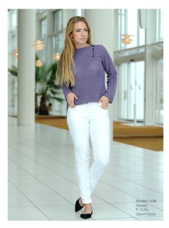 Hæklet Sweater. Kit. S