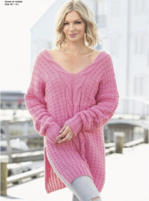 "Halm" Genser - Viking Design 1811-1 Kit - XS-XL - Viking Alpaca Bris, fra Viking