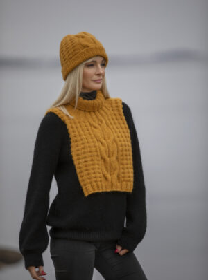 "Halm" Hals og hue - Viking Design 2033-1A Kit - Barn + Dame - Viking Alpaca Bris, fra Viking