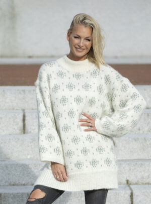 "Hazel" Genser - Viking Design 2226-3A Kit - XS-XL - Viking Alpaca Bris, fra Viking