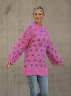 "Hazel" Genser - Viking Design 2227-2 Kit - XS-XL - Viking Alpaca Bris, fra Viking