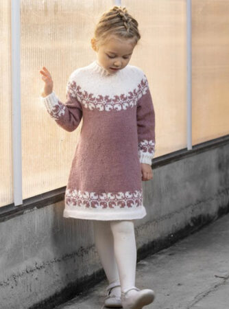 "Helle" Tunika - Viking Design 1825-3 Kit - 1-12 År - Viking Alpaca Storm, fra Viking