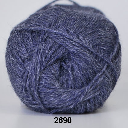 Hjerte Alpaca - Alpaca Uldgarn -fv 2690 Jeans Blå Hjerte Alpaca - Alpaca Uldgarn -fv 2690 Jeans Blå