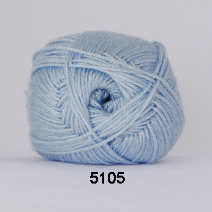 Hjertegarn Bamboo Wool - Uldgarn med bambus garn - Fv 5105 Lys Blå Hjertegarn Bamboo Wool - Uldgarn med bambus garn - Fv 5105 Lys Blå